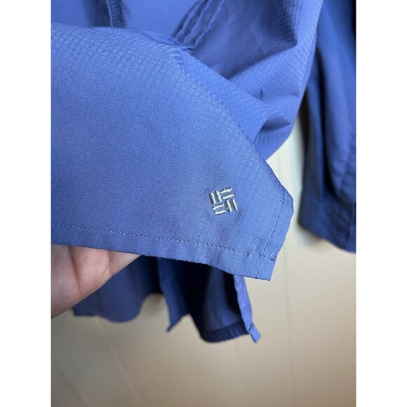 Columbia PFG Omni-Shade Fishing Womens XL Blue Long Sleeve Vented Shirt - Picture 6 of 9